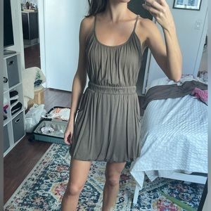 Forever 21 Taupey-green bubble dress with pockets